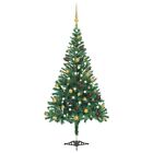 NNEVL Artificial Christmas Tree with LEDs&Ball Set 210cm 910 Branches