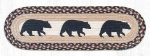 JUEGO DE PELDAÑOS DE ESCALERA DE YUTE TRENZADO. ESCALERAS DE CAMPO OVALADAS. AMERICAN BEAR - Imagen 1 de 1