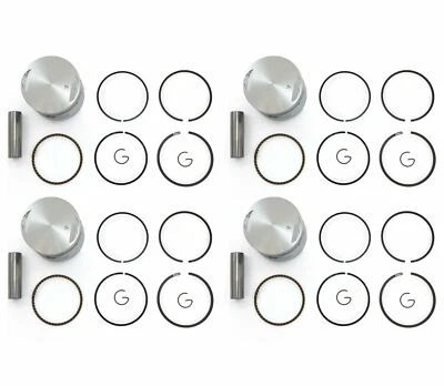 Kits de 4 pistones - Gran tamaño 0,25 mm - Honda CB750 SOHC - Anillos clips y pasadores Foto 1 de 2