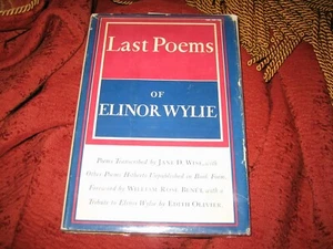 LAST POEMS OF ELINOR WYLIE HD 1ST ED SIGNED BY WILLIAM ROSE BENET - Bild 1 von 11