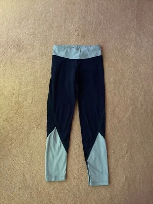 ATHLETA GIRL 14 LEGGINGS, BLUES, SMALL INSIDE WAIST POCKET,  ELASTIC WAIST PULL - Image 1 of 4