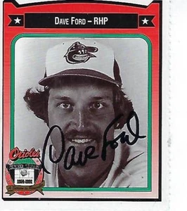 DAVE FORD SIGNED 1991 CROWN #140 - BALTIMORE ORIOLES - Picture 1 of 1