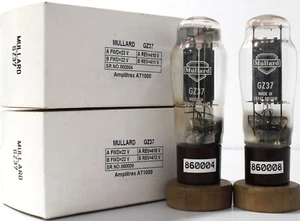 GZ37 53KU CV378 MULLARD TUBE RECTIFIER Made in GT.Britain tested 1 Match Pair - Picture 1 of 9