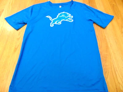 NFL TEAM APPAREL DETROIT LIONS PERFORMANCE T-SHIRT YOUTH XL (18/20) - Image 1 of 3