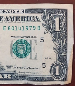 Aug 14 1979: Birthday Anniversary Note One Dollar Bill E 80-14-1979 B - Picture 1 of 3