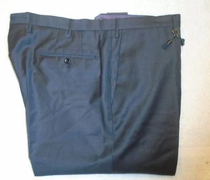 Pantalones de vestir Incotex súper finos años 120 lana gris oscuro nuevos con etiquetas $425 40 ajuste de cintura - Imagen 1 de 8