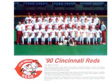 1990 CINCINNATI REDS 8X10 TEAM PHOTO O'NEILL GRIFFEY  BASEBALL OHIO MLB