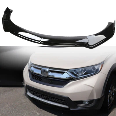 For Honda CR-V CRV 2017-2022 Black Front Bumper Lip Spoiler Splitter Body Kit Foto 1 de 4
