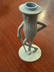 Mr Peanut Planters Peanuts Toothpick Holder 1950s Blue Plastic - Picture 1 of 4