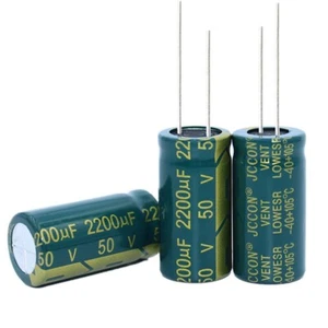 20pcs 2200uF 50V Radial Electrolytic Capacitors 105°C 16x25mm - Picture 1 of 4