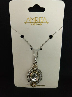 Amrita Singh Necklace 5211 Crystal Gold Pendant  - Image 1 of 4