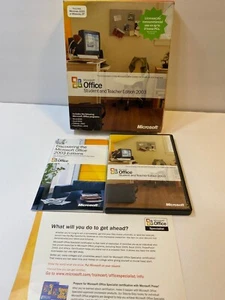 Microsoft Office Student and Teacher Edition 2003 Word Excel w/ Key, Genuine! - Picture 1 of 3
