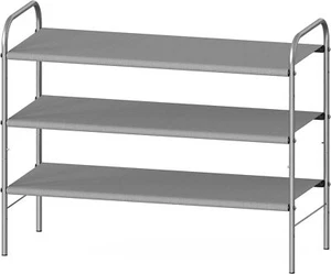 Simple Houseware 3-Tier Shoe Rack Storage Organizer, Grey 3-Tier, - Picture 1 of 8