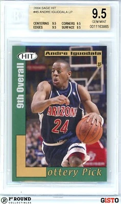 Andre Iguodala BGS 9.5: 2004 SAGE HIT LP Rookie Year Gisto True Gem Mint POP 2 - Image 1 of 4