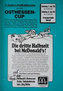Programma torneo Hall gennaio 1995 Osthessen Cup Münster Braunschweig Erfurt Fulda - Foto 1 di 1