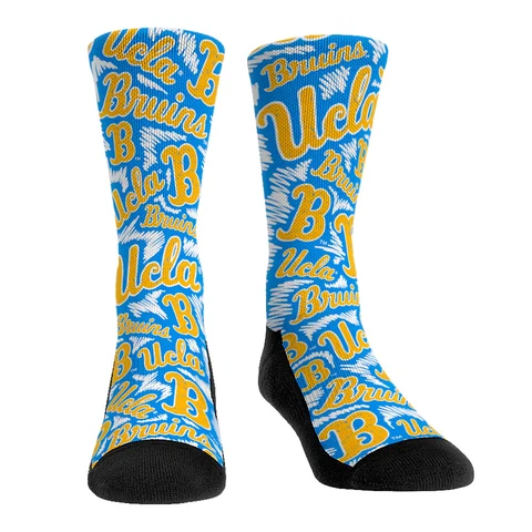 NEW! Rock Em Socks UCLA Bruins Crew Socks Cover