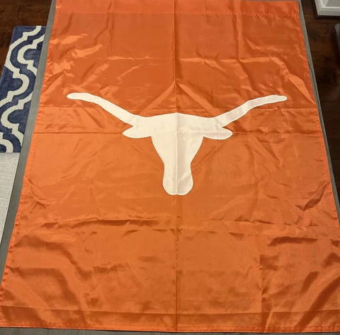 Texas UT Longhorns House Flag or Banner - Embroidered Logo 44.5”x34.5” Cover