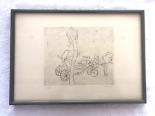 Fima (E. Roeytenberg) Horse & Carriage Hand Signed Etching 11/26 Limited Edition