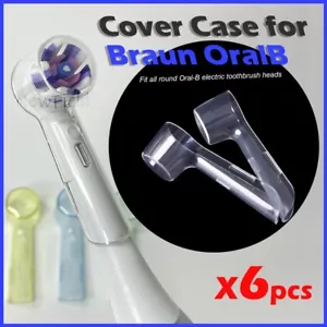 6X Travel Electric Toothbrush Head Protective Cover Case Cap For Oral B - Picture 1 of 14