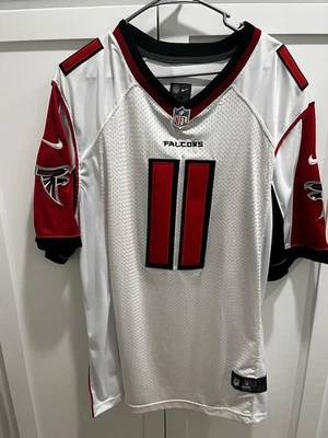 Camiseta de fútbol americano de los Atlanta Falcons para hombre 52 blanca roja de la NFL Julio Jones Nike On Field Foto 1 de 4