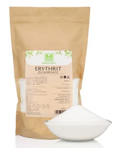 Erythrit 1 kg - Süßungsmittel für Diabetiker - Erythrit Zucker Alternative - Bild 1 von 5