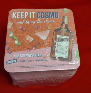 Pack of 125 Cointreau Keep it Cosmo 4-inch Square Coasters - Picture 1 of 3