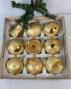 1656/25 1 Karton alter Christbaumschmuck Weihnachtsschmuck Kugeln Glocke - Picture 1 of 3