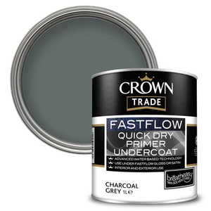 Crown Trade Paint Interior Exterior Fastflow Undercoat | All Sizes| White & Grey - Picture 1 of 6