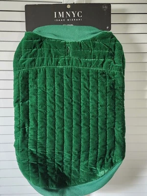 Isaac Mizrahi Pet Apparel IMNYC Verde Talla L Abrigo Perro Acolchado Terciopelo Sensación NUEVO Foto 1 de 4