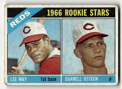 1966 Topps 1966 Rookie Stars Lee May Darrell Osteen #424 LOW MID GRADE FILLER - Image 1 of 2