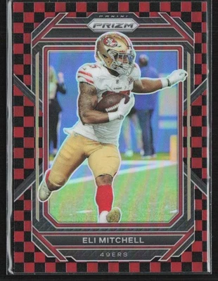 Eli Mitchell 2022 Panini Prizm Black & Red Checker #264 San Francisco 49ers - Image 1 of 2