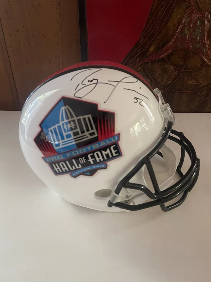 Ray Lewis Signed HOF Replica Helmet PSA COA - Image 1 of 1