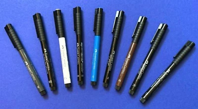 Faber Castell Pitt Artist Pens Brushpens Tuschestifte Einzelstift alle Farben NE