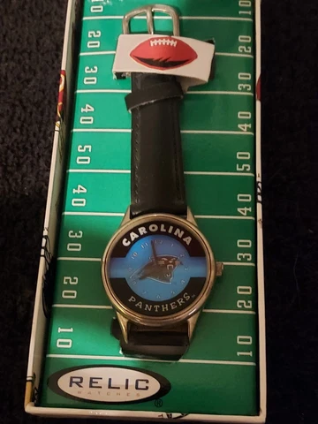 NFL Carolina Panthers 1996 Relic Watch Timepiece Cover