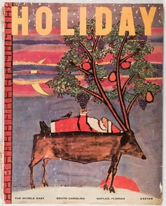 DEC 1956 HOLIDAY MAGAZINE CHRISTMAS SANTA NAPLES FLORIDA SOUTH CAROLINA M607 - Bild 1 von 9