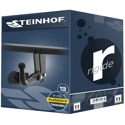 Attelage fixe pour Skoda Rapid NH3 2015-2019 + faisceau 13-broches + adaptateur - Photo 1/4