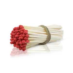 4" Inch Small Wooden Matchsticks for Home Decor Wedding Favors - Red - Picture 1 of 4