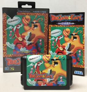 COMPLETO Toe Jam & Earl SEGA MEGA DRIVE Japón Importación CIB Manual GENESIS Envíos EE. UU. - Imagen 1 de 6