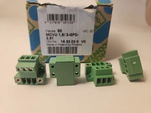 4 Phoenix Contact Printed-circuit board connectors MCVU 1,5/ 3-GFD-3,81 1833030 - Picture 1 of 6