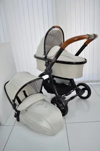 EGG JURASSIC CREAM LIMITED EDITION PRAM & CARRYCOT BUNDLE - Picture 1 of 14