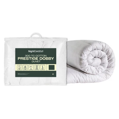 NightComfort 100% Cotton Feels Like Down 300 Thread Count Dobby Duvet - Image 1 of 4