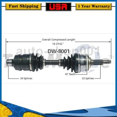 Eixo dianteiro direito CV junta eixo para Daewoo Lanos 1.5L 2002 2001 2000 1999 - Imagem 1 de 2