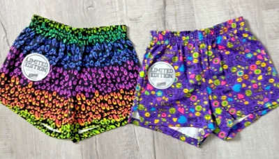 NEW Soffe Shorts Lot of 2 Cheer/Gym/Athletic Youth Medium (8-10) Fun Prints - Image 1 of 4