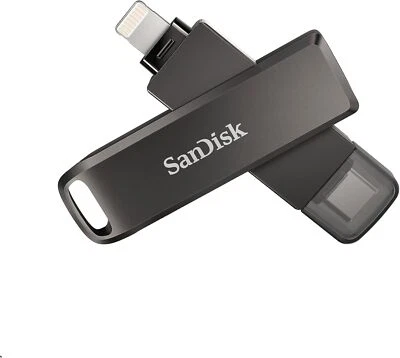 SanDisk iXpand Flash Drive Luxe 64GB with Lightning & USB C Ipad Iphone Android - Image 1 of 4