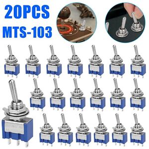 20Pcs 3 Pin SPDT ON-OFF-ON 3 Position Mini Toggle Switches MTS-103 US Free Ship