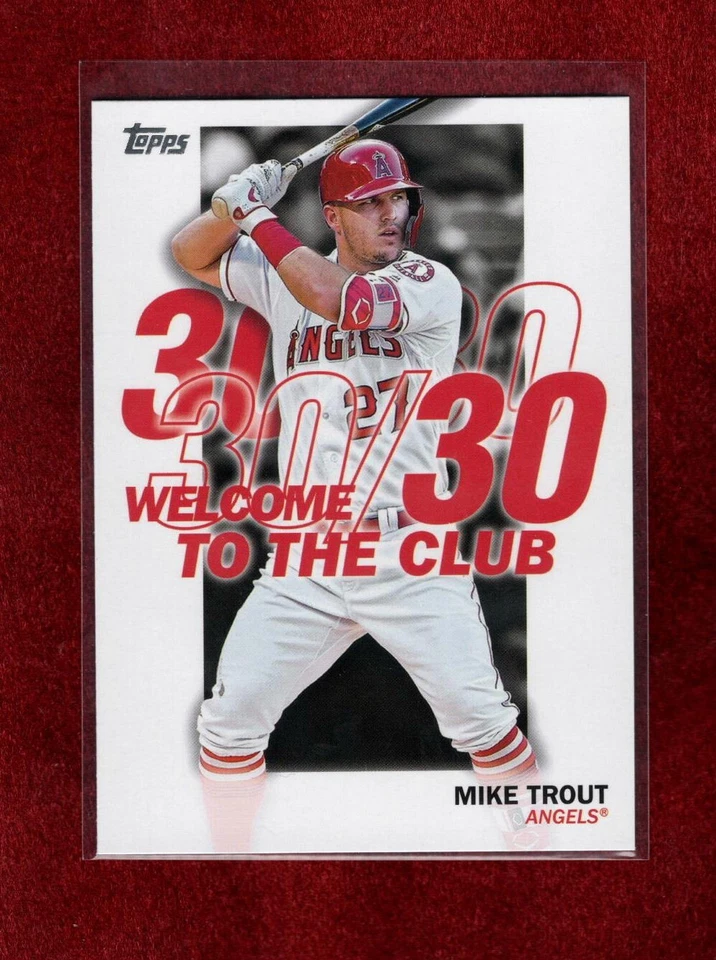 MIKE TROUT 2023 TOPPS WELCOME TO THE CLUB INSERT LOS ANGELES ANGELS - Image 1 of 1