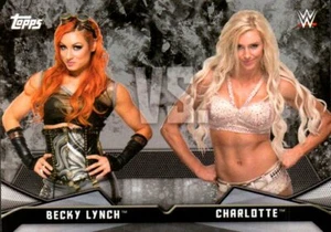 2016 Topps WWE Divas Revolution Rivalries Insertar #6 Becky Lynch Vs Charlotte RC - Imagen 1 de 2