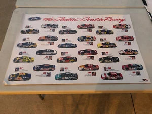 Póster vintage de Ford Motorsport el óvalo más rápido en carreras de Daytona EE. UU. 24"" x 36 - Imagen 1 de 1