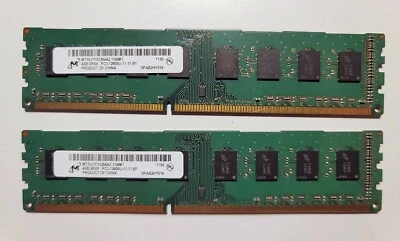 2 x Micron 4GB MT16JTF51264AZ-1G6M1 PC3-12800 DDR3 1600 Desktop PC Memory Ram - Image 1 of 2