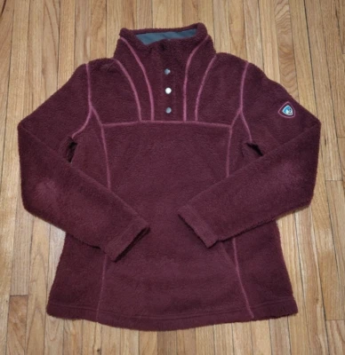 Suéter KUHL Avalon Polar TALLA XS Manga Larga Borgoña Acogedor Cremallera Completa Foto 1 de 4